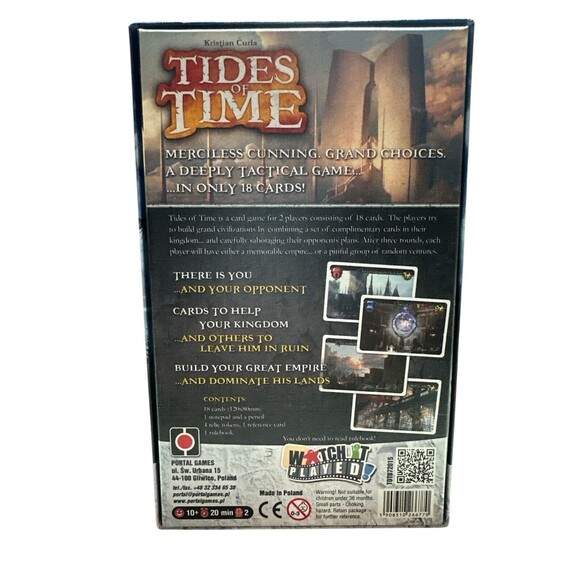 Portal Games Tides of Time 2 Player Tactical Card‎ Game Build Kingdoms NIOB - Picture 3 of 4